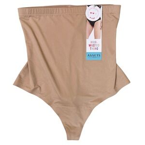 NWT Assets by SPANX High Waisted Thong Neutral Color Size XL